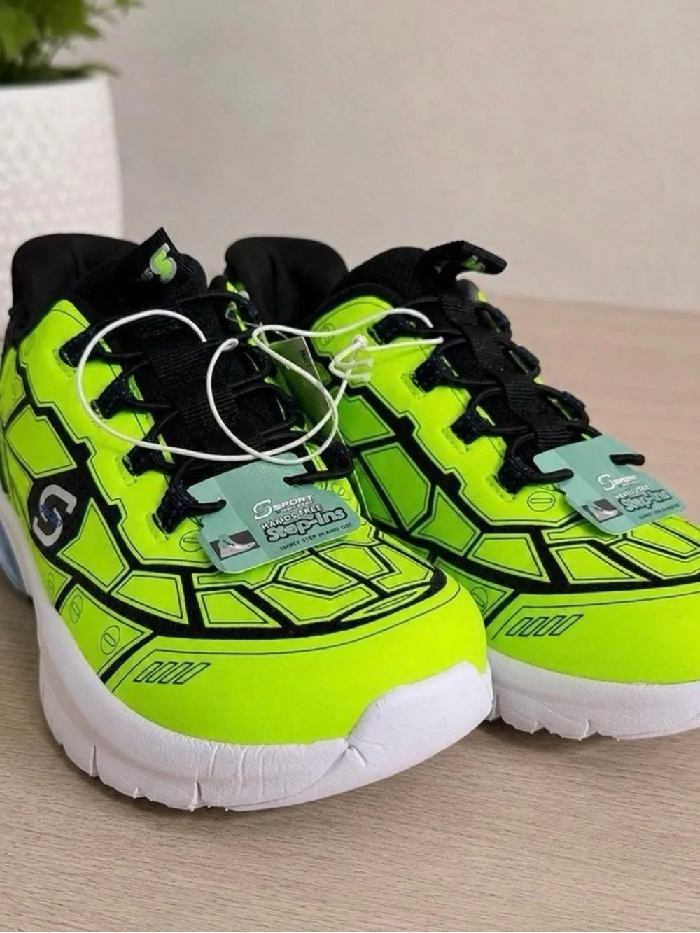 Kids’ S Sport By Skechers Step-Ins Sneakers 3D Overlay Memory Foam